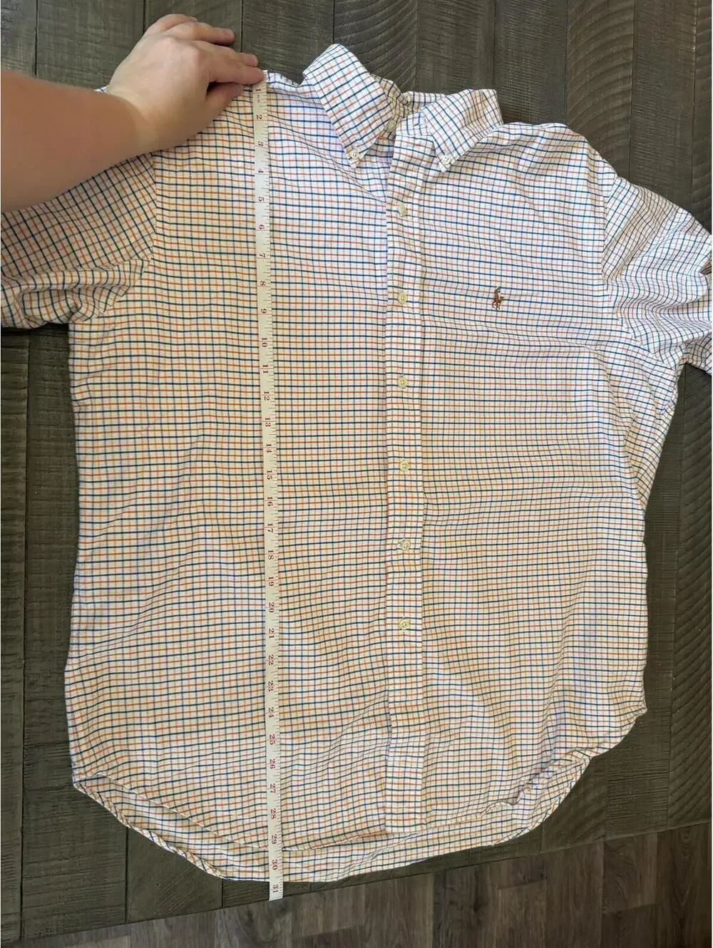 Ralph Lauren Classic Fit 100% cotton short sleeve polo button up shirt